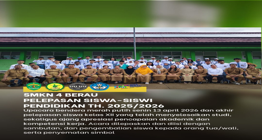 Pelepasan Murid Kelas XII SMKN 4 Berau